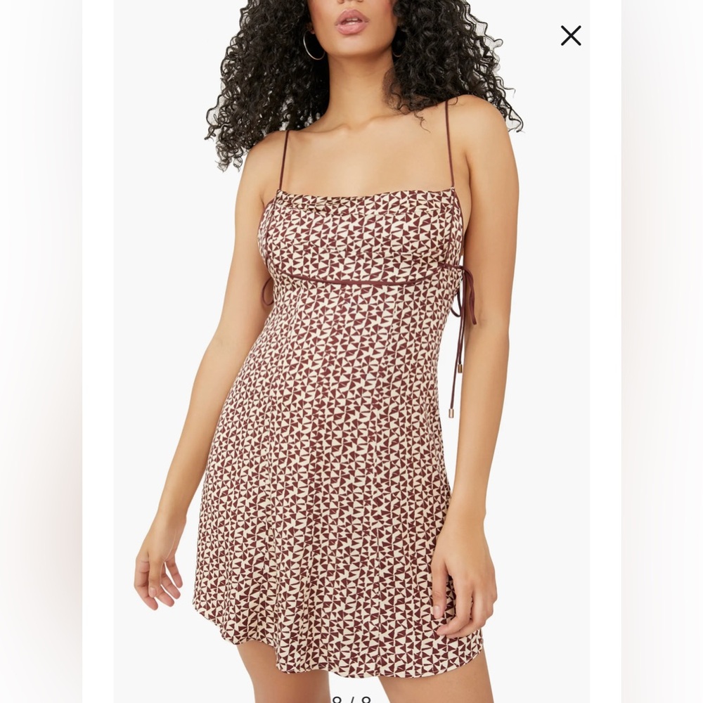 FREE PEOPLE Kai Print Strap Minidress
